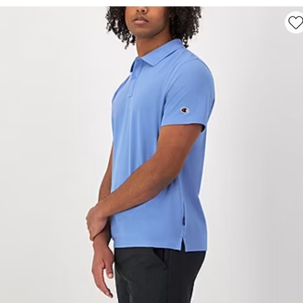 Champion Men's Light Blue Polo Shirt NWT